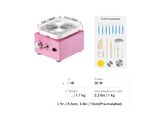 Mini Tornio Da Vasaio, Velocità Regolabile 0-320 Giri/Min, Design Leggero, Rosa