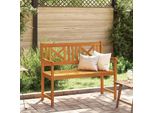 Vidaxl Panchina Da Giardino Marrone 110 X 56 X 90 Cm In Legno Massiccio Di Acacia