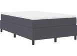 Vidaxl Struttura Letto A Piattaforma Grigio Scuro 120 X 200 Cm Tessuto