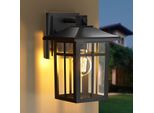 S'afielina Lampada Da Parete Per Esterno, Lampada Da Parete Per Terrazzo, Luci Da Parete Per Casa, Attacco E27, Lampada Da Parete Nera, 3 Pezzi