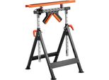 Cavalletto A Rullo Regolabile Cavalletto A Rullo 84-127 Cm - Cavalletto Da Lavoro Pieghevole 200 Kg - Per L'industria E Il Fai Da Te - Cavalletto Di Supporto Stabile