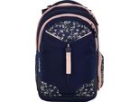 Satch Zaino Della Scuola Con Scomparto Per Laptop Match Bloomy Breeze Blu Scuro