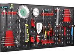 Parete Degli Attrezzi 120X60Cm - Tavoletta - Porta Attrezzi - Organizzatore Da Parete - Metallo - Per Officina, Garage E Cantina