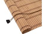 Vidaxl Tenda A Rullo Con Tendine Natura 140 X 220 Cm In Bambù