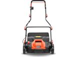 Fuxtec FX-EV360 Arieggiatore Scarificatore Elettrico - 1500W, Larghezza 36 Cm, 5 Livelli Di Regolazione Profondità, Cesto Raccoglierba 45L