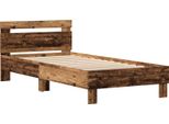 Vidaxl Struttura Letto Con Led Legno Riciclato 90 X 200 Cm Materiale Ligneo