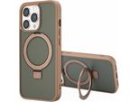 Custodia Per Iphone 13 Pro Max - Plastica - Custodia Rigida/Copertura Posteriore Accezz - Marrone