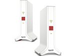 Avm Fritz!Mesh Set 4200 2Er Composto Da 2X Avm Fritz!Repeater 3000 Ax, 2X Alimentatore E 2 X Cavo Slim Ethernet