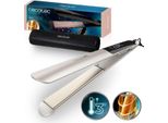 Piastra Per Capelli Stretta Cecotec Con Cavo Lisse Keratin Essence Champagne. Funzione Heatmax, 130-230ºC