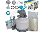 Pompa Sabbia 8327 L/H Bestway 58499 + Sabbia 25 Kg