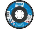 Disco Lamellare Basic Ø 125 Mm Granulometria 80 Acciaio A Gomito, Acciaio Inox Za - Corindone Zirconio