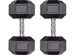 Set Di Manubri Esagonali Bolt Edge - Set Di 2 Da 10 Kg - Manubri Ergonomici Con Rivestimento In Gomma Per L'allenamento Della Forza E L'home Fitness