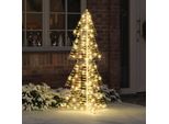 Vidaxl Albero Di Natale Con 160 Led Bianco Caldo 150 Cm Pet