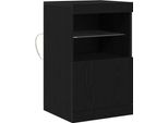 Syfax™ Madia Led Rovere Nero 41 X 37 X 67 Cm Legno Multistrato