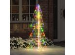 Vidaxl Albero Di Natale Con 160 Led Multicolore 150 Cm Acrilico