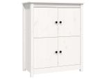 Syfax™ Credenza Bianca 83X41,5X100 Cm In Legno Massello Di Pino