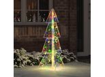 Vidaxl Albero Di Natale Con 100 Led Multicolore 120 Cm Acrilico