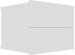 Syfax™ Comodino Bianco 40X30X30 Cm In Legno Multistrato