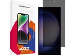Samsung Galaxy S23 Ultra Screenprotector: Accezz Gehard Glas Privacy Screenprotector - Trasparente