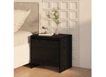 Vidaxl Comodino Look Rovere Nero 45 X 34 X 44,5 Cm Materiale A Base Di Legno