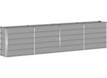 Vidaxl Fioriera Grigio Chiaro 160 X 40 X 75 Cm In Acciaio