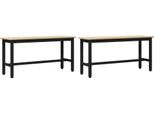 Syfax™ Panchina Da Pranzo 2 Pcs Rovere Sonoma 100 X 32,5 X 48,5 Cm