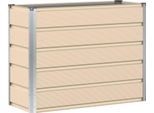 Vidaxl Fioriera Avorio 100 X 40 X 75 Cm In Acciaio
