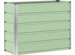 Vidaxl Fioriera Verde 100 X 40 X 75 Cm In Acciaio