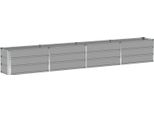 Vidaxl Fioriera Grigio Chiaro 320 X 40 X 45 Cm In Acciaio
