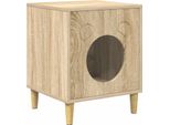 Vidaxl Casa Per Gatti Sonoma 42,5 X 40 X 53 Cm Materiale A Base Di Legno