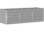 Vidaxl Fioriera Grigio Chiaro 240 X 80 X 75 Cm Acciaio