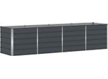 Vidaxl Fioriera Antracite 240 X 80 X 75 Cm Acciaio