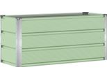 Vidaxl Fioriera Verde 100 X 40 X 45 Cm In Acciaio