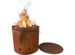 Canna Da Fuoco Relaxdays In Acciaio Corten
