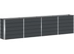 Vidaxl Fioriera Antracite 160 X 40 X 75 Cm Acciaio