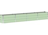 Vidaxl Fioriera Verde 320 X 40 X 45 Cm In Acciaio