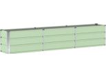 Vidaxl Fioriera Verde 240 X 40 X 45 Cm In Acciaio