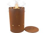 Canna Da Fuoco Relaxdays In Acciaio Corten