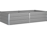 Vidaxl Fioriera Grigio Chiaro 195 X 100 X 45 Cm Acciaio Zincato