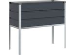Vidaxl Fioriera Antracite 100 X 45 X 90 Cm Acciaio Zincato