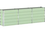 Vidaxl Fioriera Verde 160 X 40 X 75 Cm In Acciaio