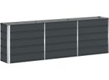 Vidaxl Fioriera Antracite 160 X 40 X 75 Cm Acciaio