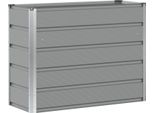 Vidaxl Fioriera Grigio Chiaro 100 X 40 X 75 Cm In Acciaio
