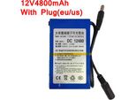 Batteria Ricaricabile Di Alta Qualità Agli Ioni Di Litio Dc 12V4800Mah Con Spina Ue