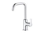 Kludi Pure&Easy Mitigeur Monocommandé Pour Lavabo, Hauteur De Bec 205Mm, Pivotant, Sans Garniture D'éCoulement, Chrome, 370240565, 370240565