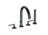 Kludi Nova Fonte Puristic Mitigeur De Bain Et De Douche, Montage Sur Pied, Montage Sur Bord De Carrelage à Quatre Trous, 204253915, 204253915