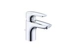 Kludi Pure&Solid Mitigeur Monocommandé Pour Lavabo, Hauteur De Bec 75Mm, Avec Garniture D'éCoulement, Ecoplus, Chrome, 343880575WR4, 343880575WR4