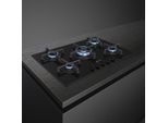 Smeg Cucina PV275B Piano Cottura Superficie Piana 72 Cm Gas 5 Fornelli Nero