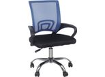 Sedia Da Ufficio Ergonomica Bolt Edge - Nero/Blu - Su Rotelle - Altezza Regolabile