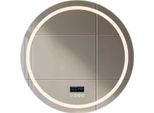 Specchio Da Bagno Rotondo - Con Illuminazione Bluetooth E Led - Luce Dimmerabile - 80 Cm - Per Il Bagno E Il Trucco